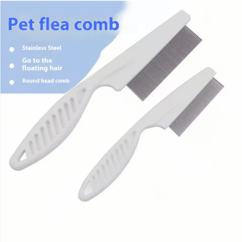 Stainless steel flea comb for cats and dogs – photo 12