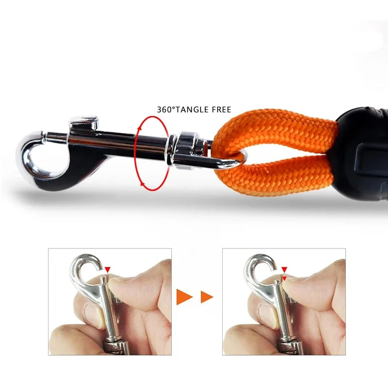 Long nylon recall training lead for dogs – photo 5