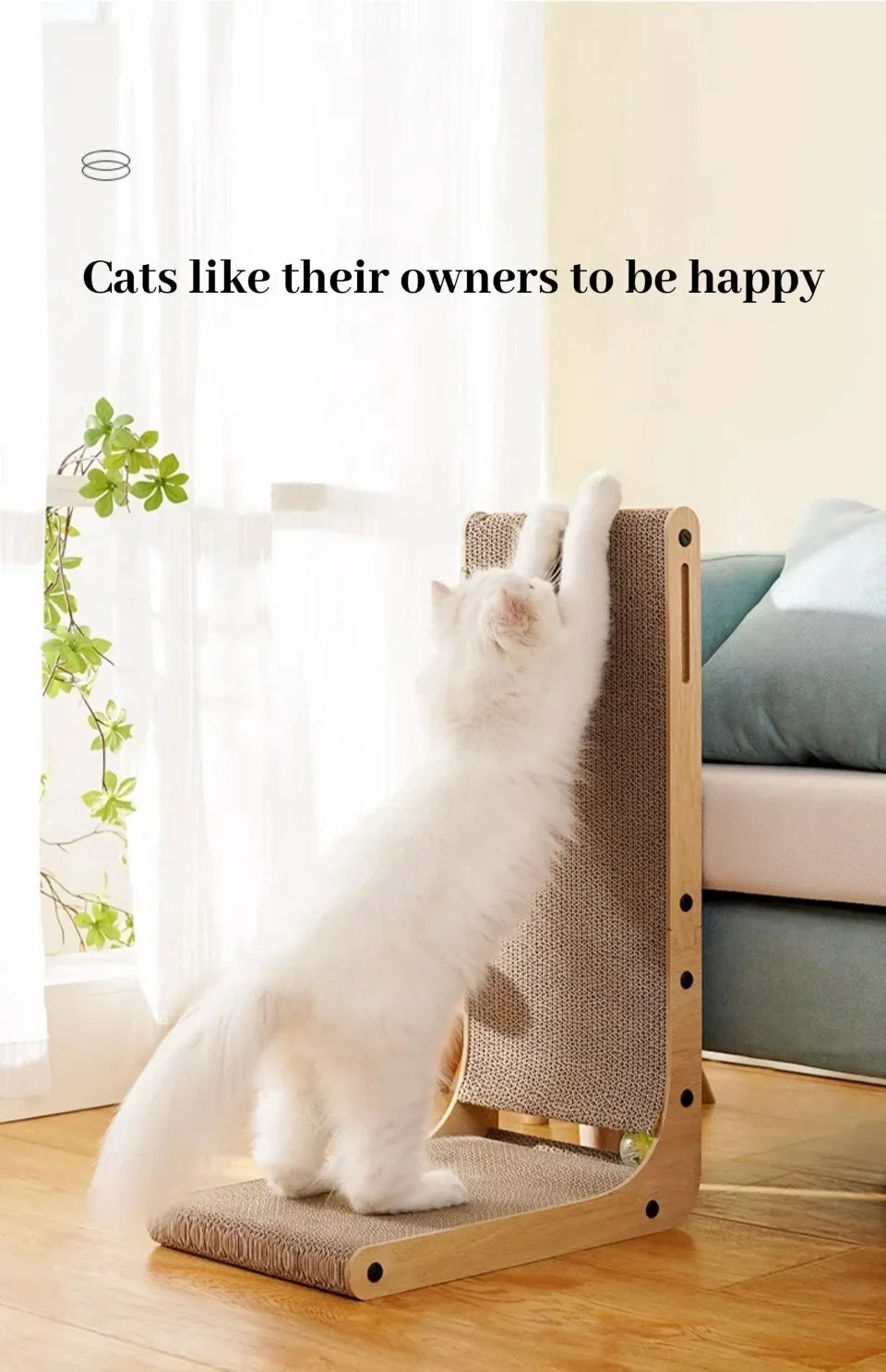 L-Shaped Cardboard Cat Scratcher