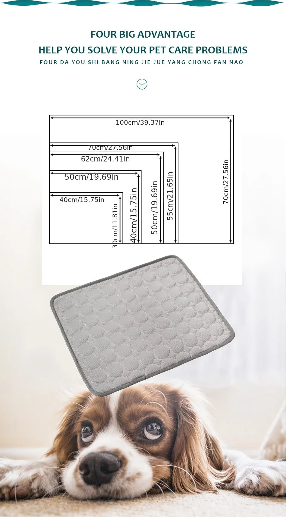 Pet cooling mat for dogs and cats – photo 10