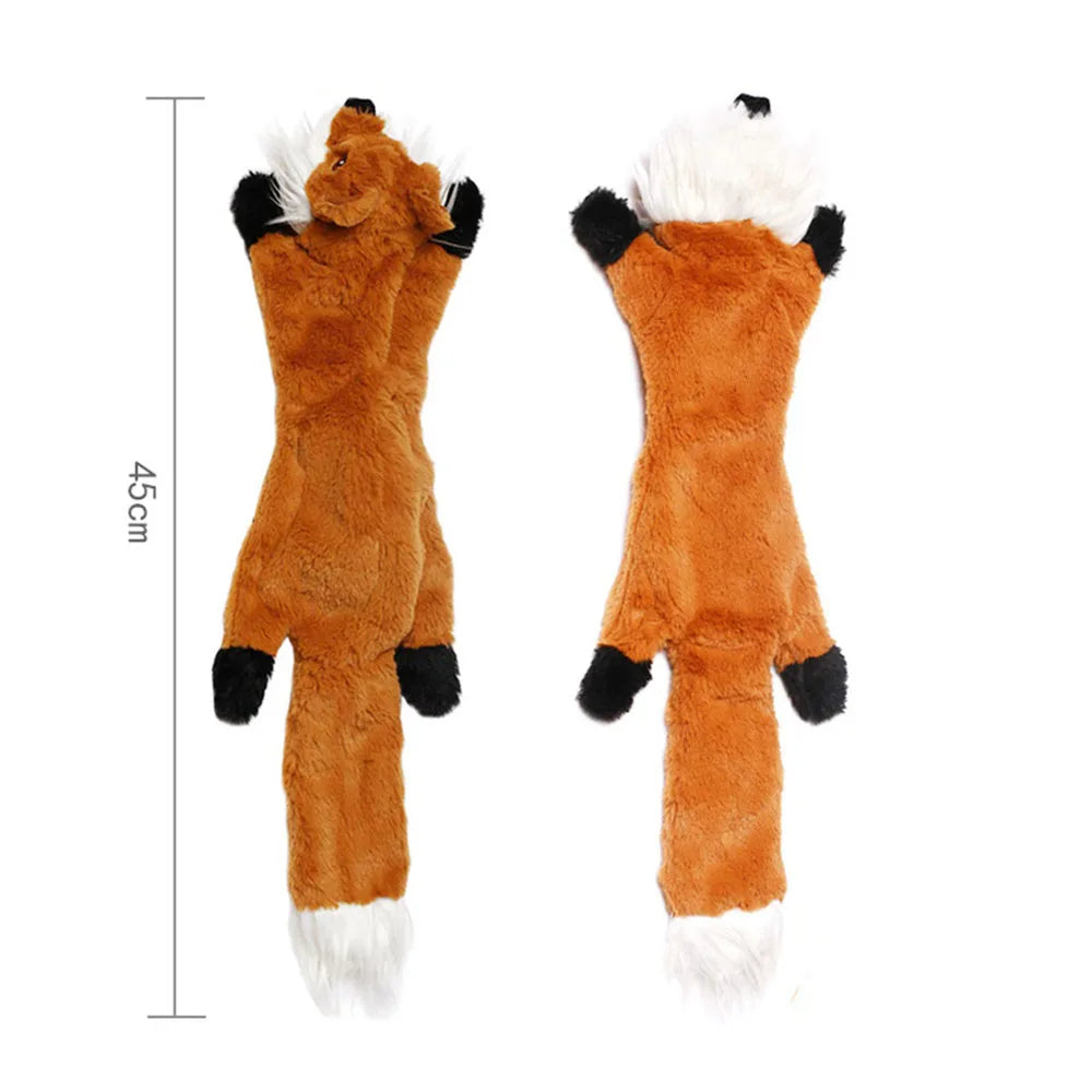 Stuffing-Free Squeaky Animal Dog Toy