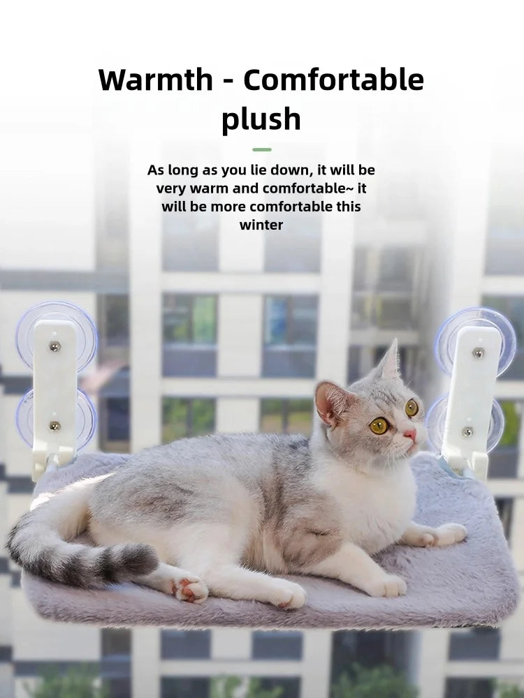 Foldable cat window hammock with suction cups – photo 6