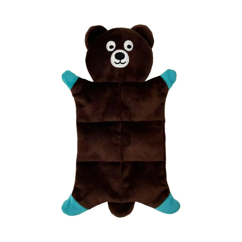 Animal-shaped plush squeaky dog toy – photo 10