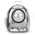 Grey clear bubble cat carrier backpack