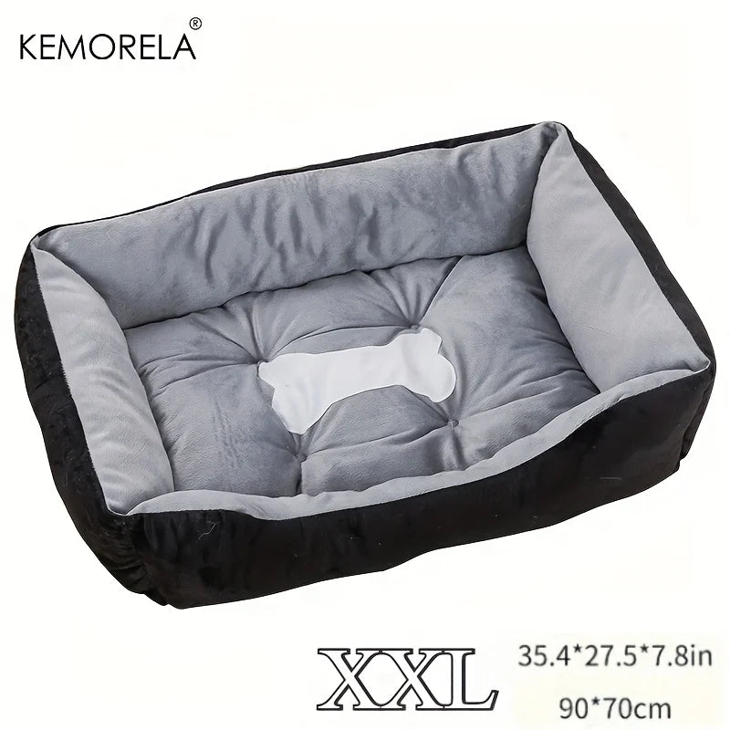 Plush dog bed with soft high-rebound filling – photo 9