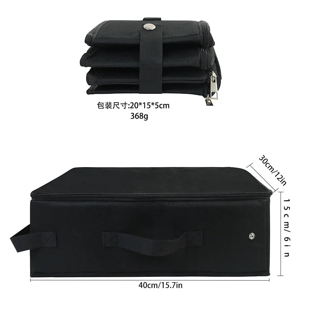 Black foldable travel litter box for cats – photo 6