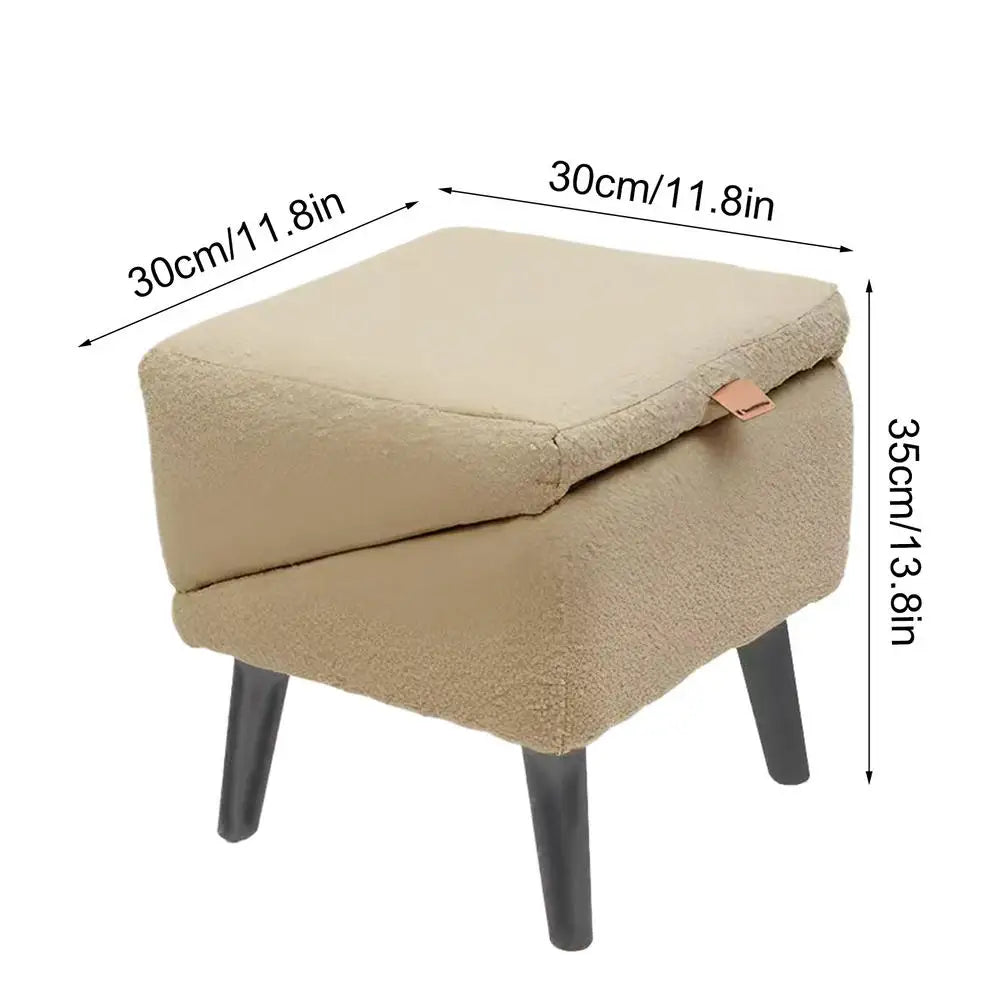 Foldable wooden pet ramp with non-slip fabric cover beside a bed – photo 12
