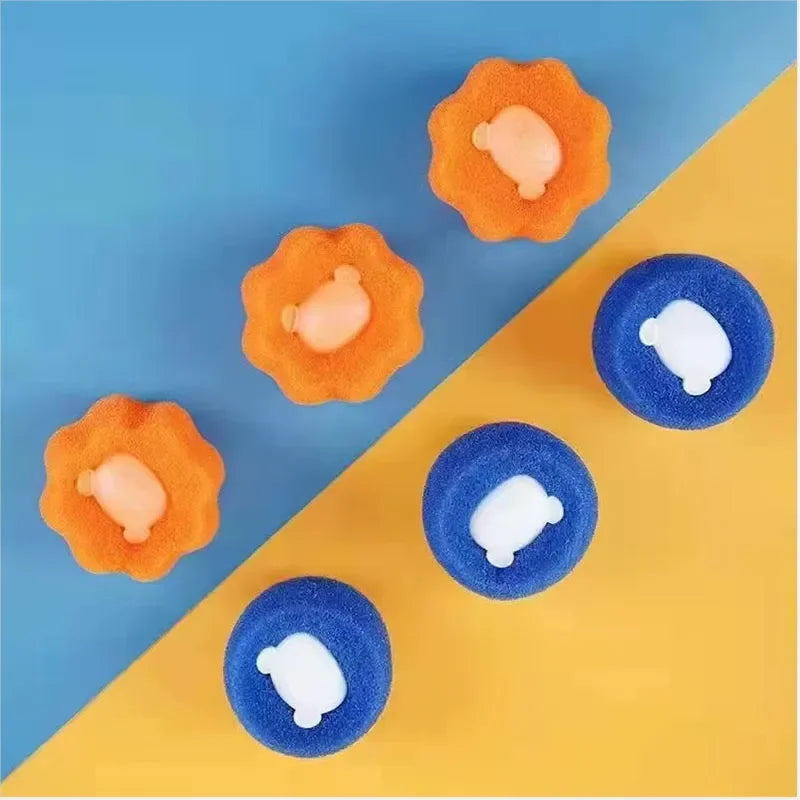 Blue and orange pet hair remover laundry balls – photo 10