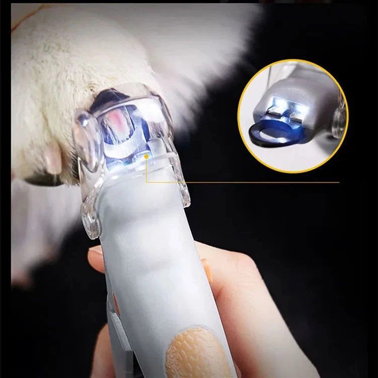 Stainless steel pet nail clippers with built-in LED light – photo 7
