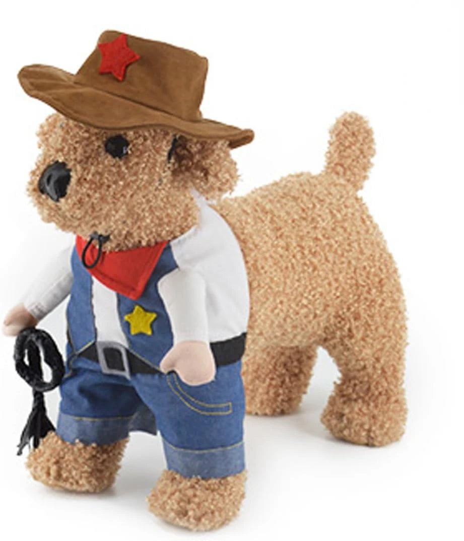 Cowboy Halloween Costume with Hat for Cats & Dogs