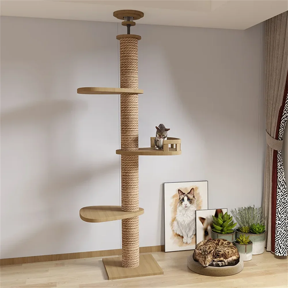 Adjustable Floor-to-Ceiling Cat Tree 250–270cm