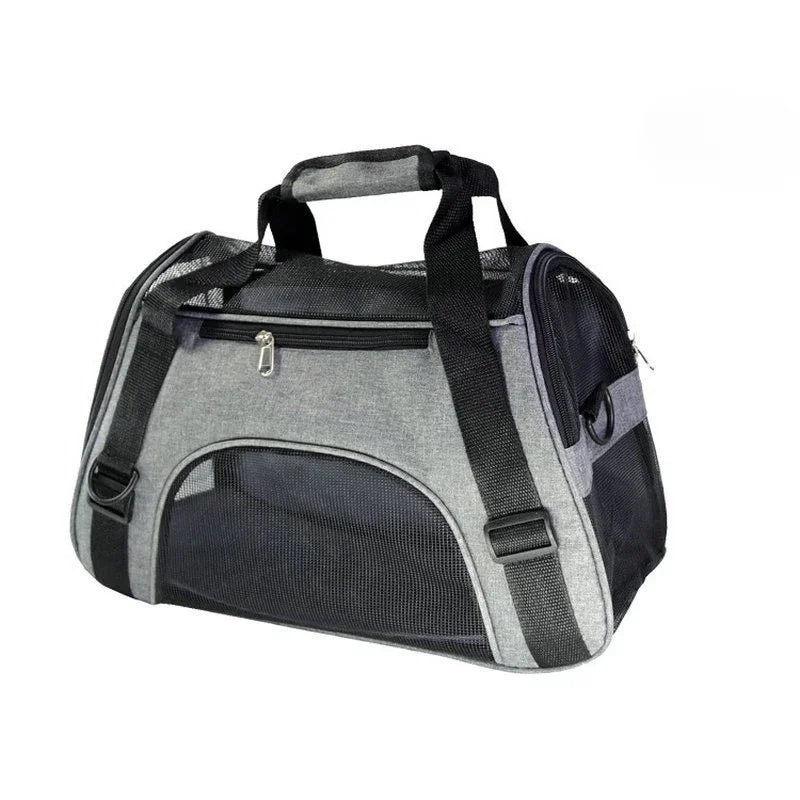 Foldable Mesh Pet Carrier Bag for Cats & Dogs