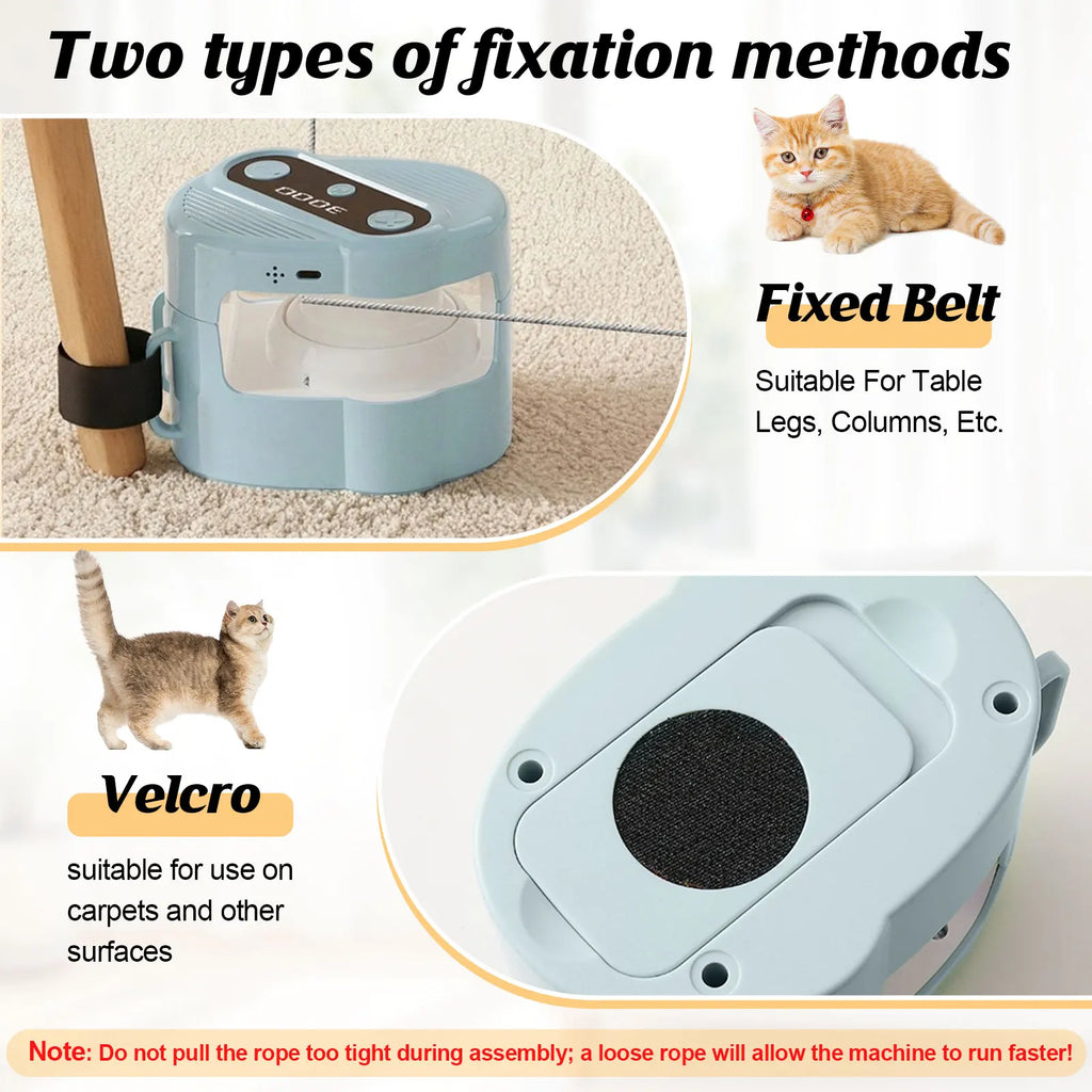 Automatic Cat Hunting Toy with Moving Lure & Remote Control