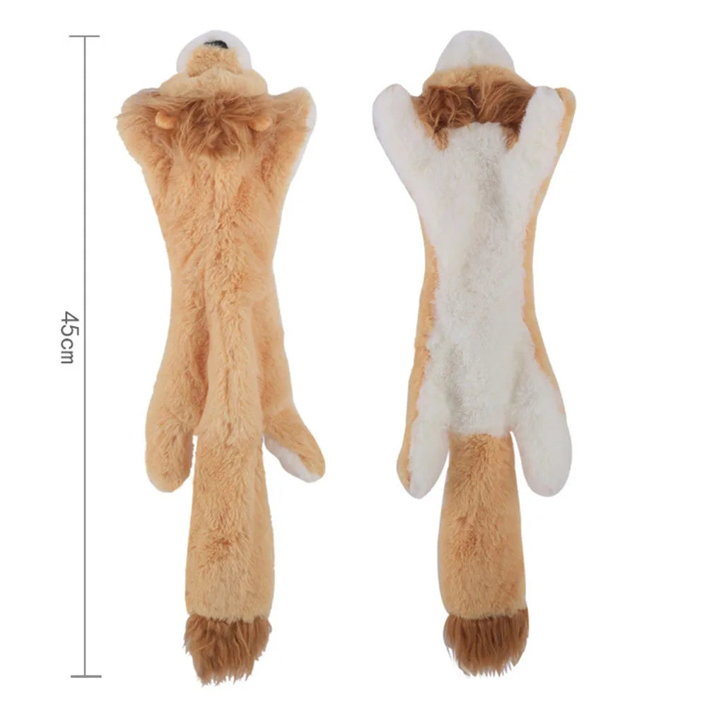 Stuffing-Free Squeaky Animal Dog Toy