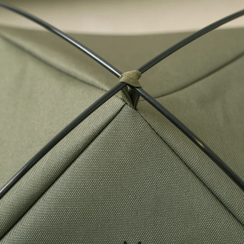 Pet teepee tent bed with a cat resting inside – photo 4