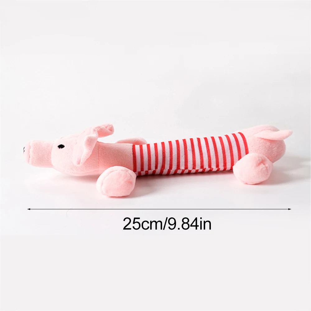 Stuffing-Free Squeaky Animal Dog Toy