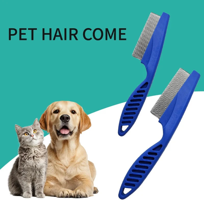 Stainless steel flea comb for cats and dogs – photo 7