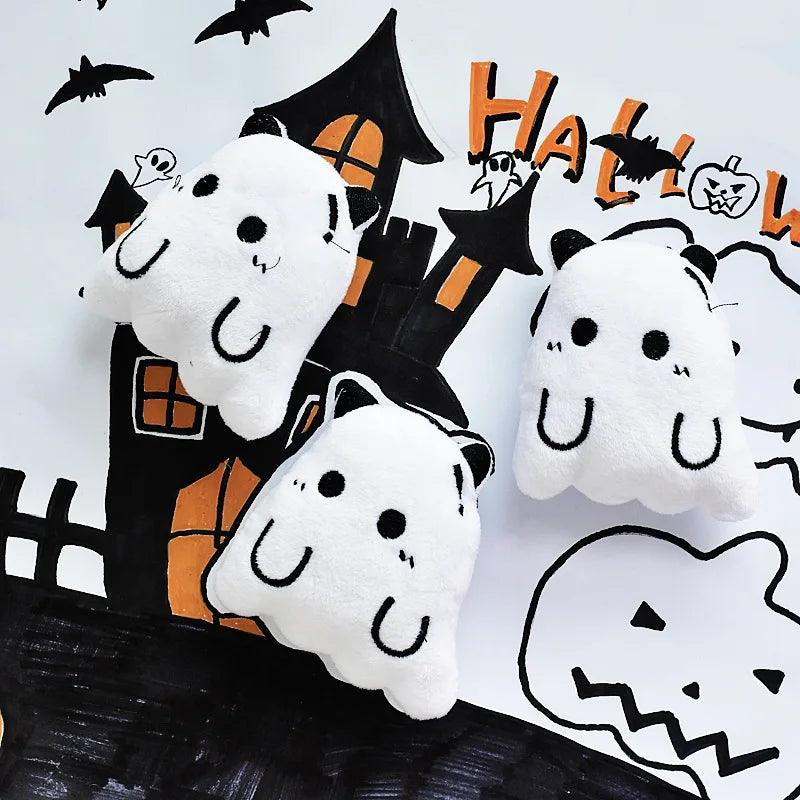 Halloween ghost and pumpkin squeaky plush dog toys, photo 5