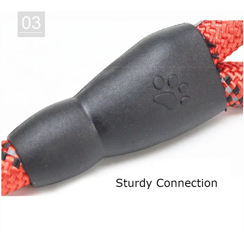 Reflective nylon dog lead with padded handle – photo 11