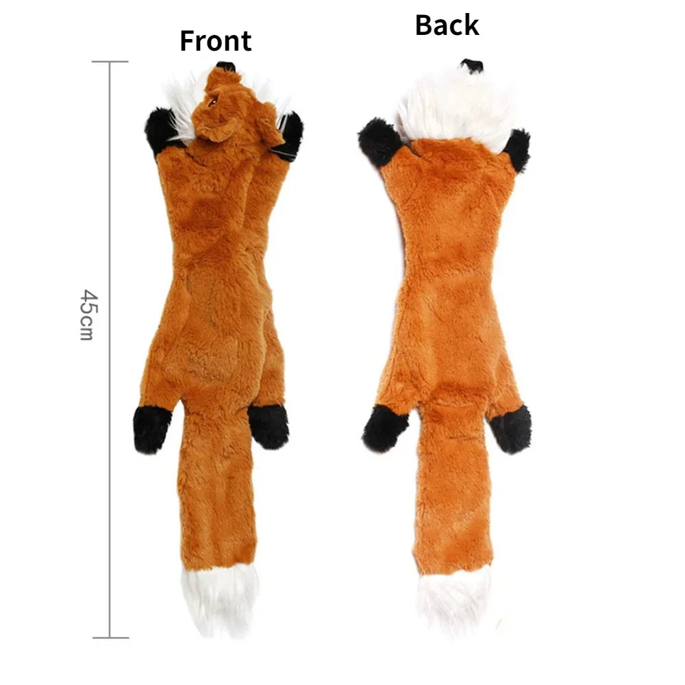 Stuffing-Free Squeaky Animal Dog Toy