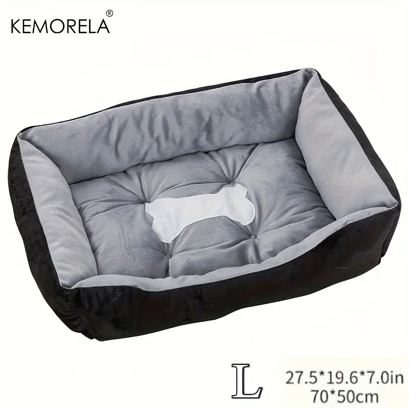 Plush dog bed with soft high-rebound filling – photo 12