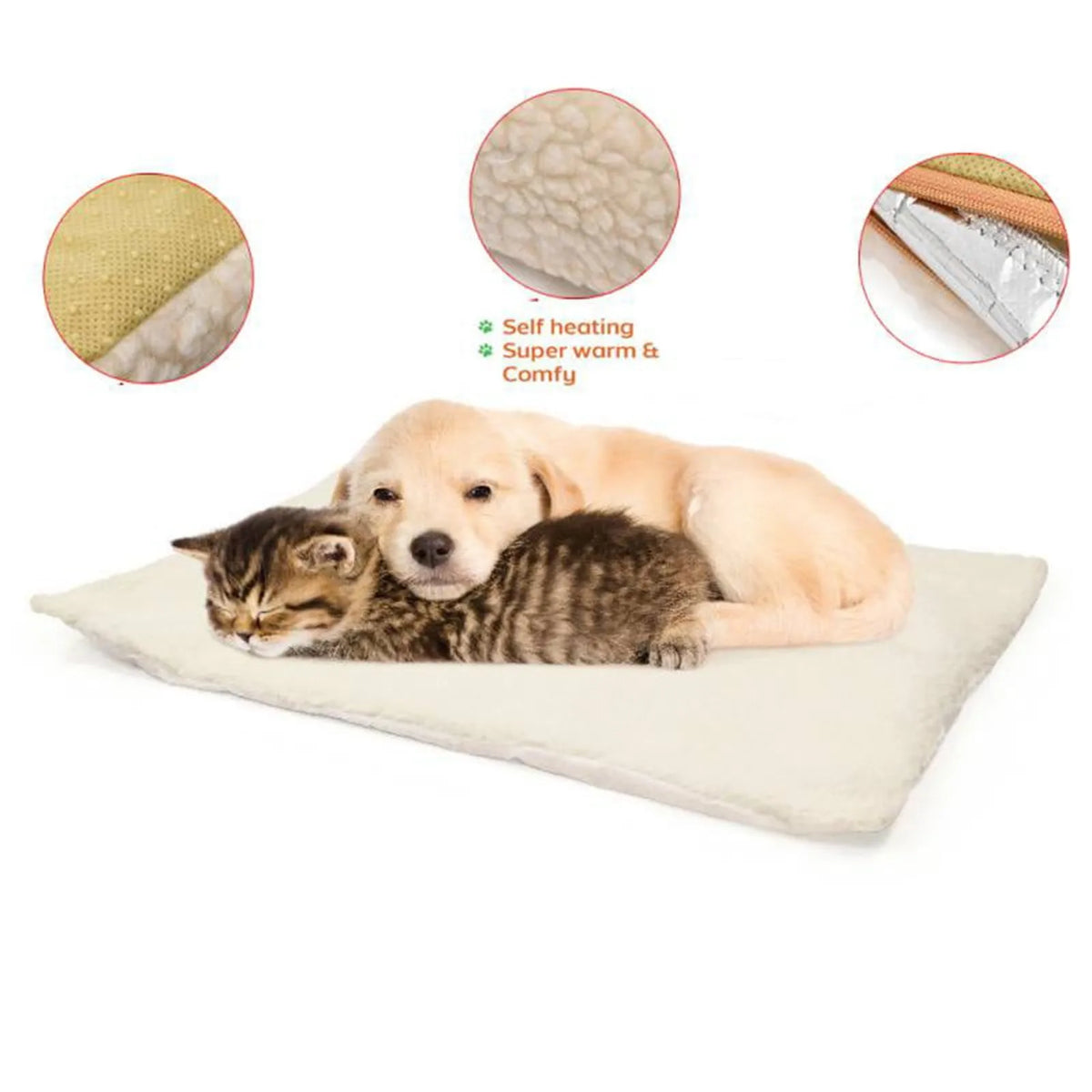 Self-Warming Pet Mat for Cats & Dogs, No Electricity, 60 x 45cm – photo 2