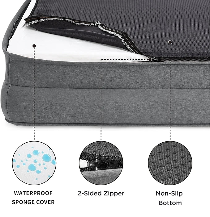 Large dog sofa bed with removable cover – photo 7