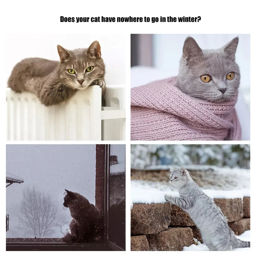 Cat relaxing in a plush hanging radiator bed – photo 11