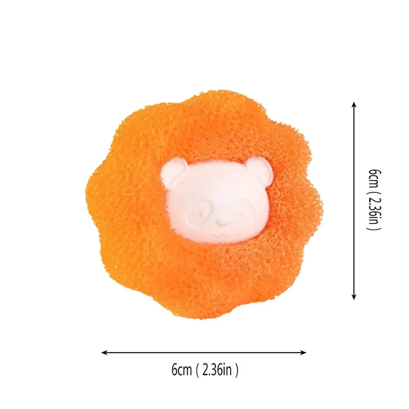 Blue and orange pet hair remover laundry balls – photo 8