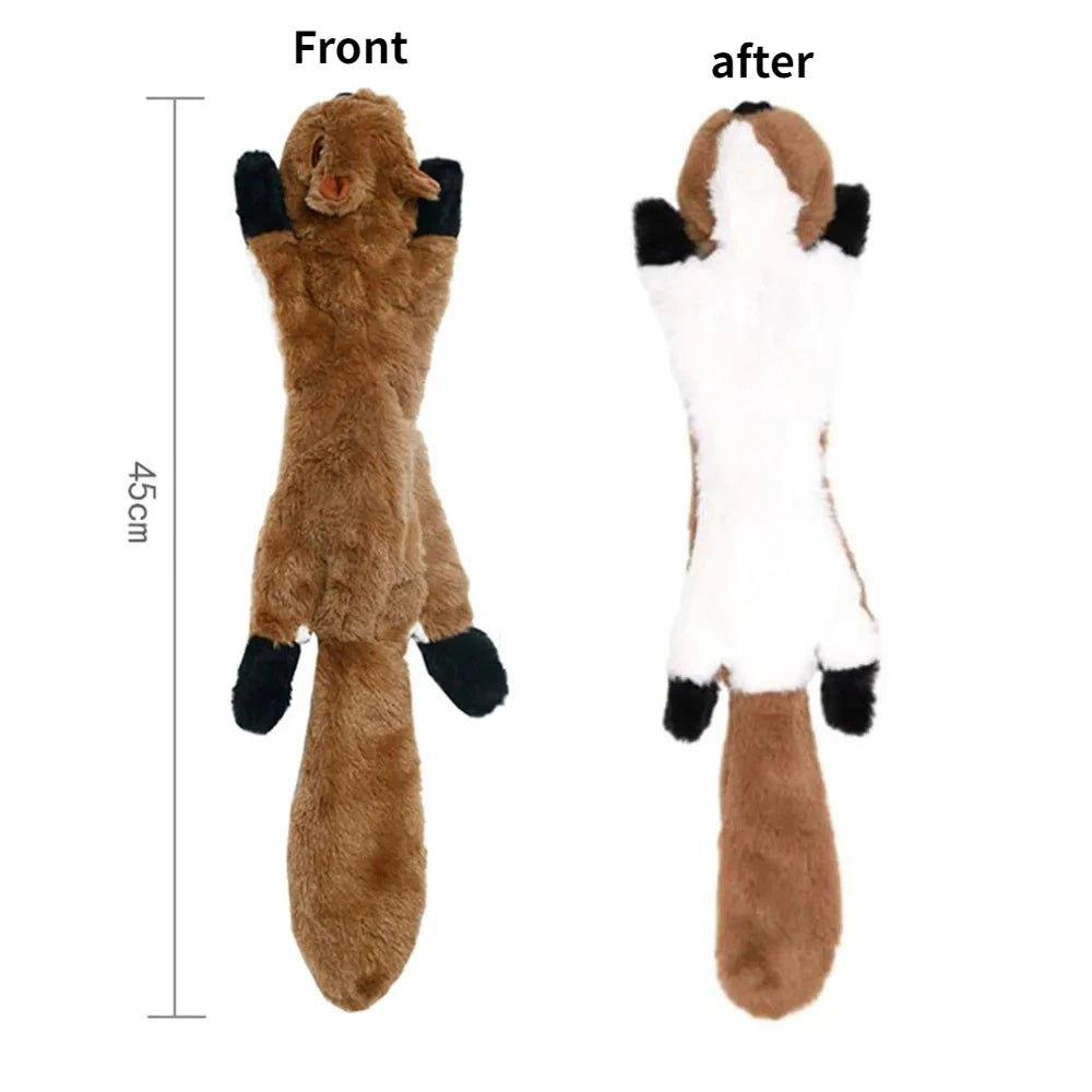 Stuffing-Free Squeaky Animal Dog Toy