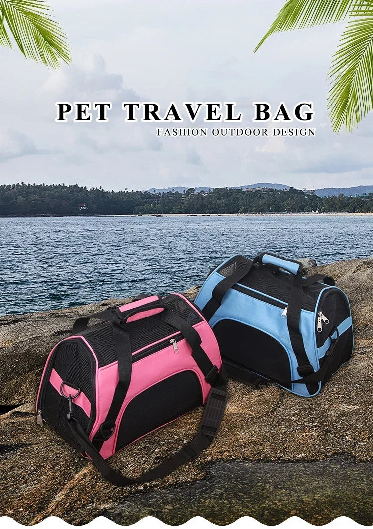 Soft foldable mesh pet carrier bag – photo 7