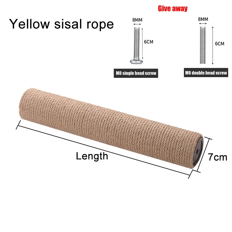 Replacement Sisal Scratching Post for Cat Trees