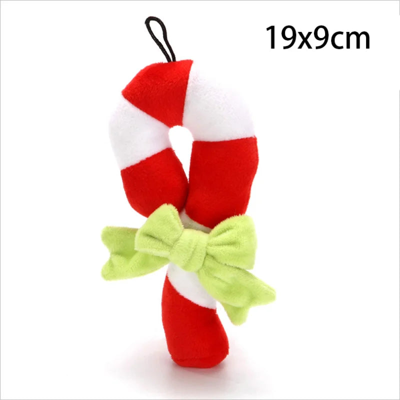 Christmas plush squeaky dog toys – photo 12