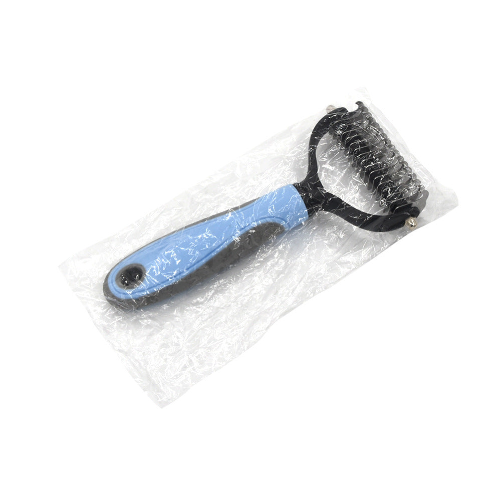 Stainless steel deshedding brush for cats and dogs – photo 10