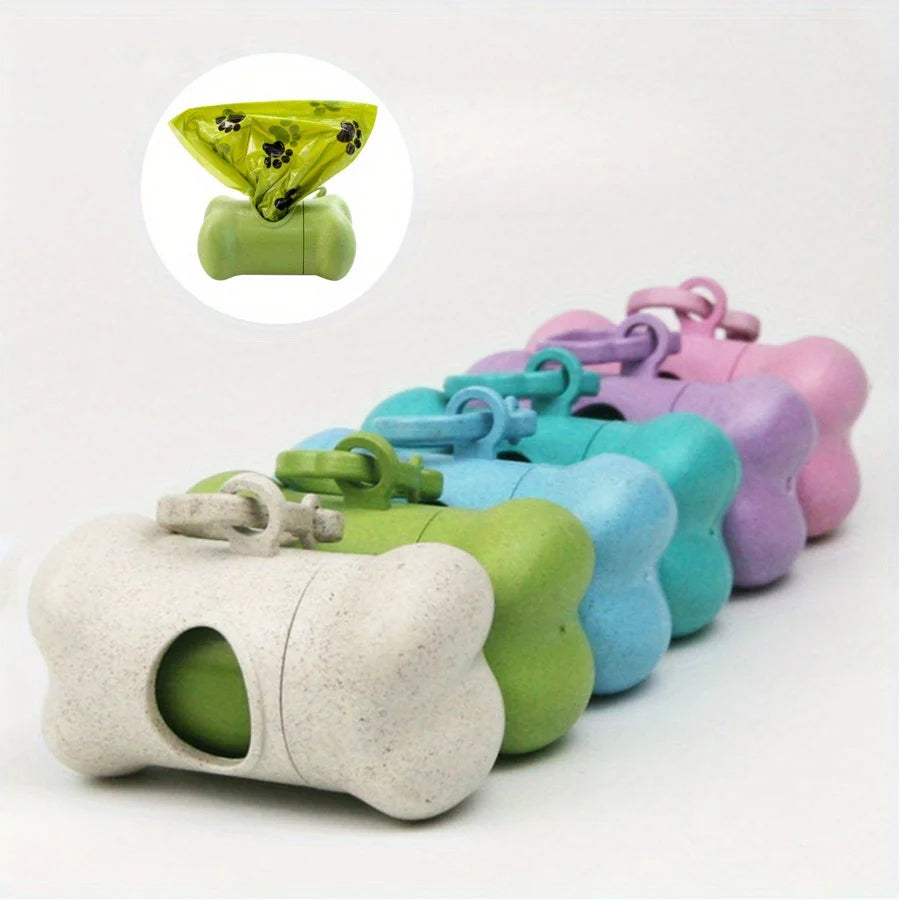 Dog poop bag dispenser holder