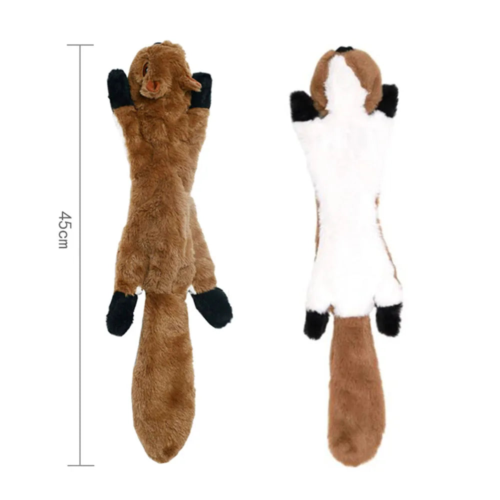 Stuffing-Free Squeaky Animal Dog Toy