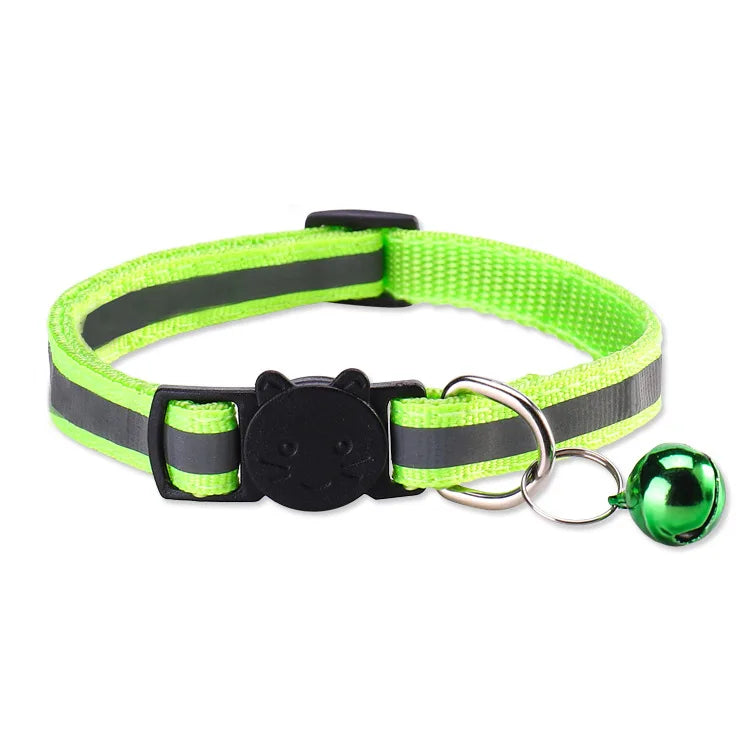Reflective Breakaway Cat Collar with Bell