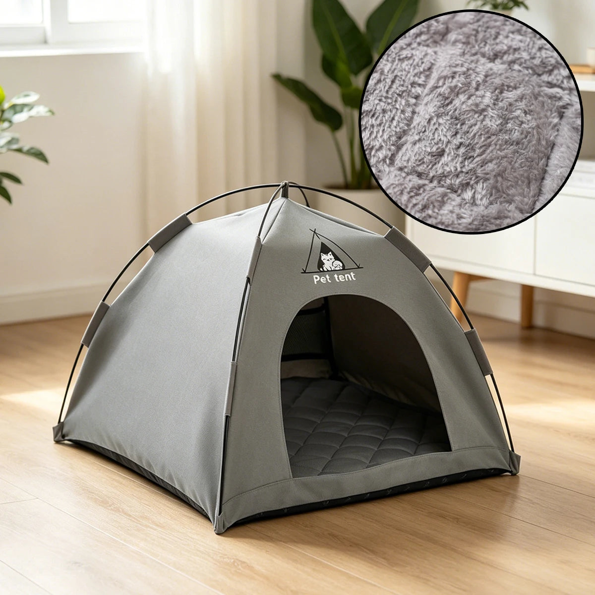 Waterproof Teepee Tent Bed for Cats & Dogs
