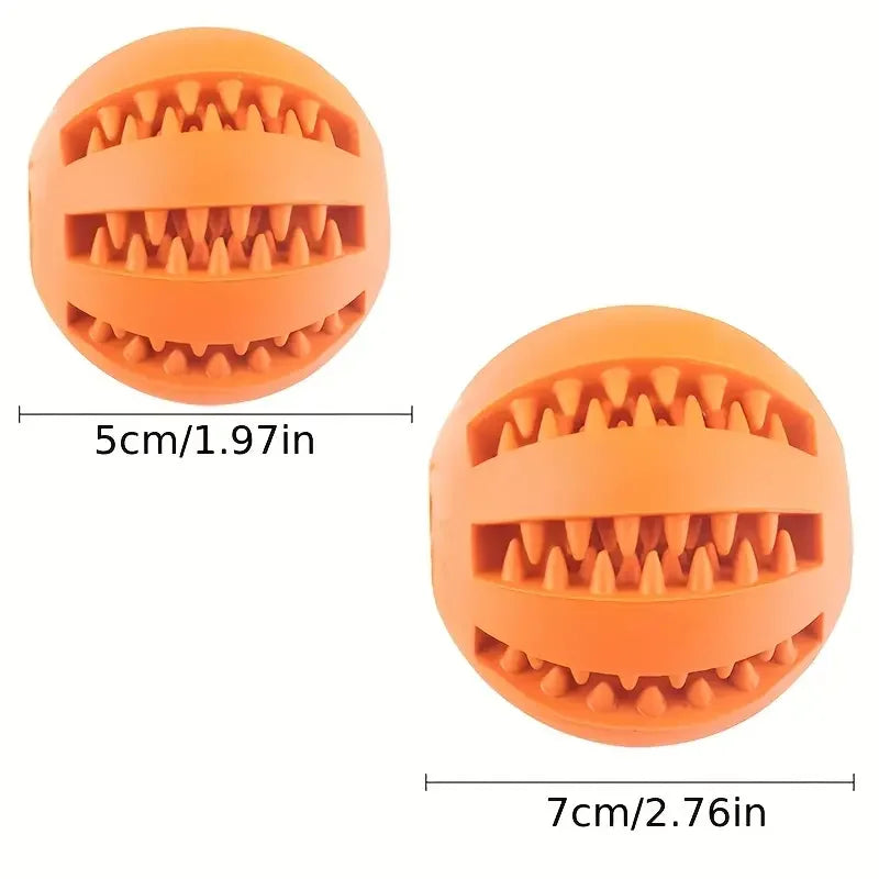 Natural rubber treat dispensing ball for dogs – photo 2