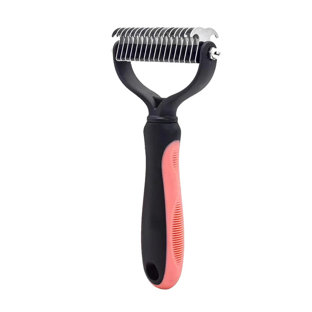 Stainless Steel Deshedding Brush for Cats & Dogs
