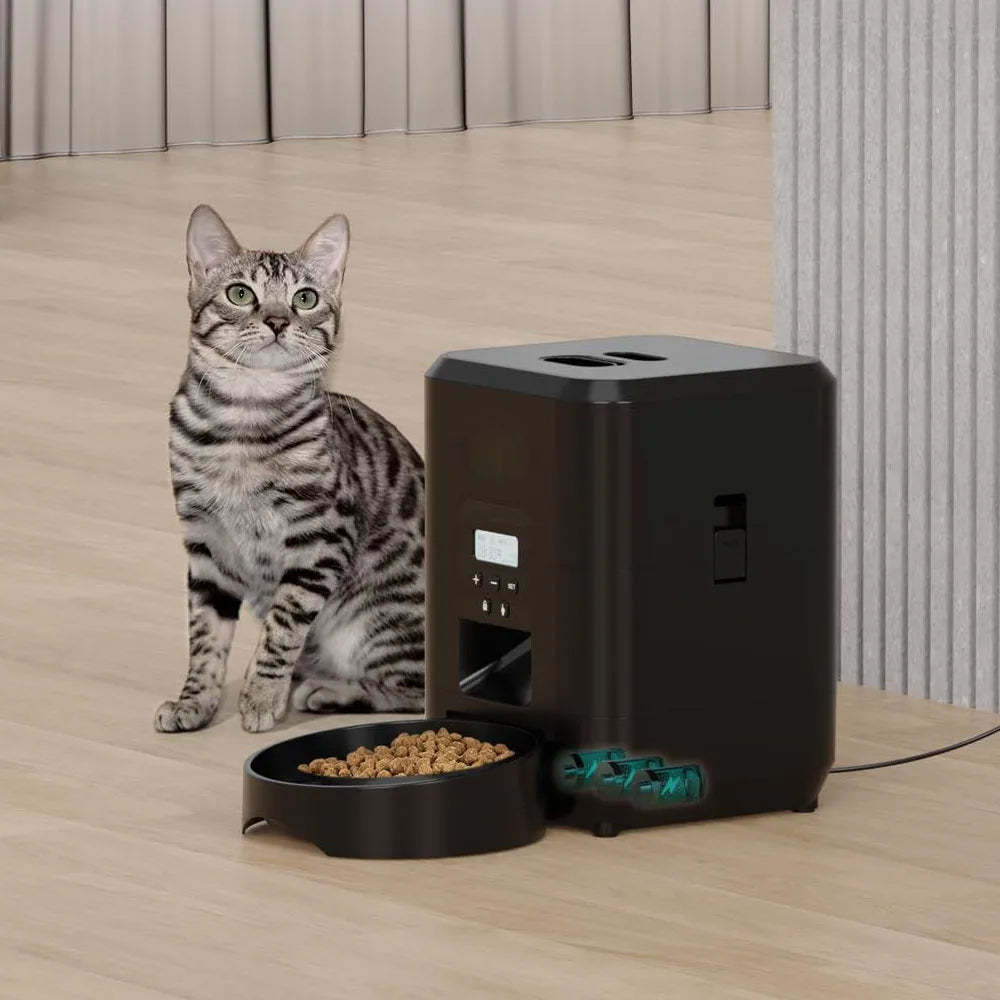 Automatic timed pet feeder with LCD display – photo 2