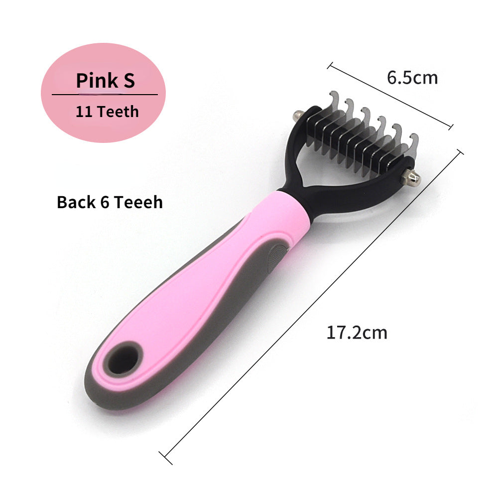 Stainless Steel Deshedding Brush for Cats & Dogs