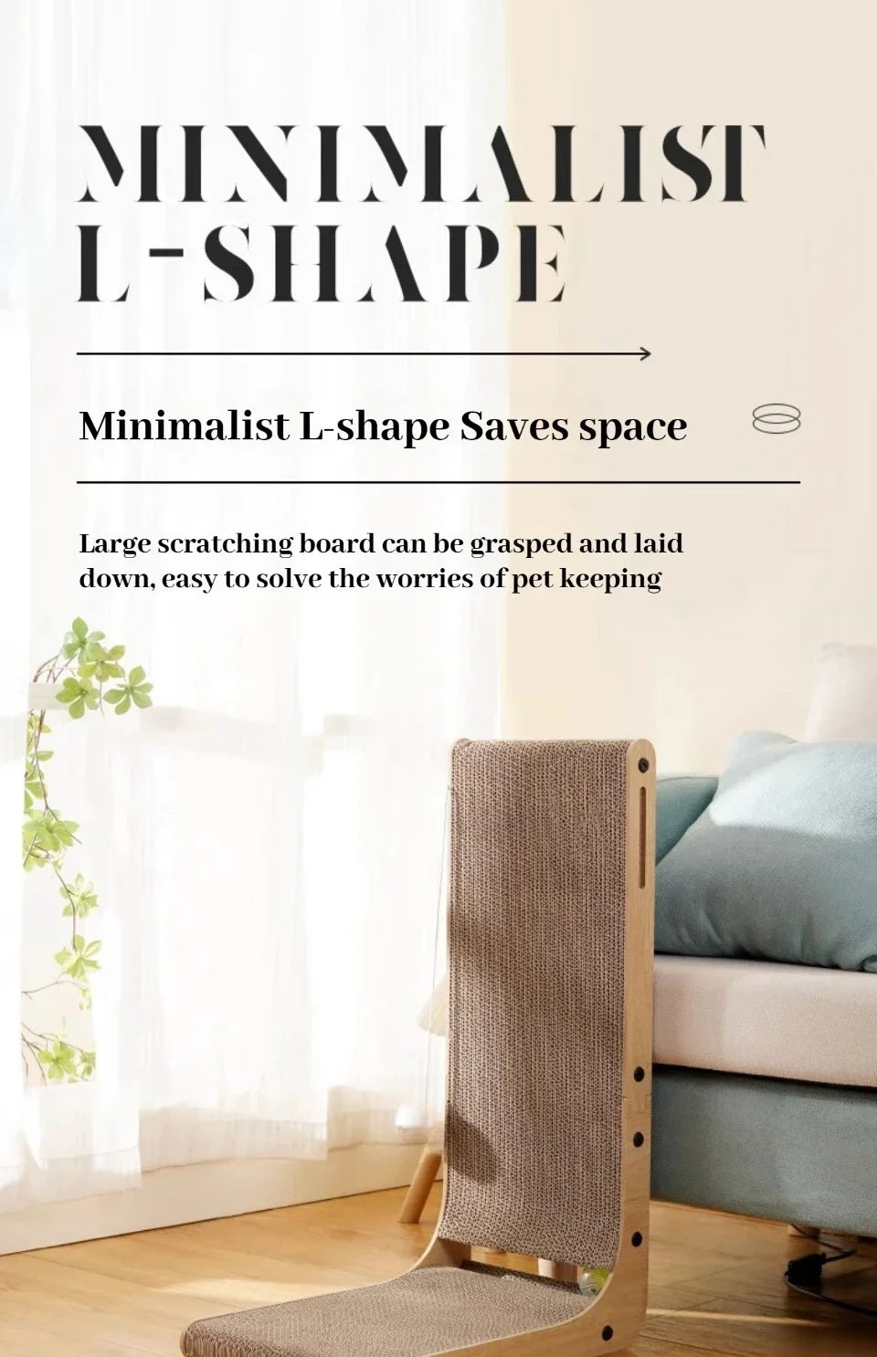 L-shaped cardboard cat scratcher – photo 8
