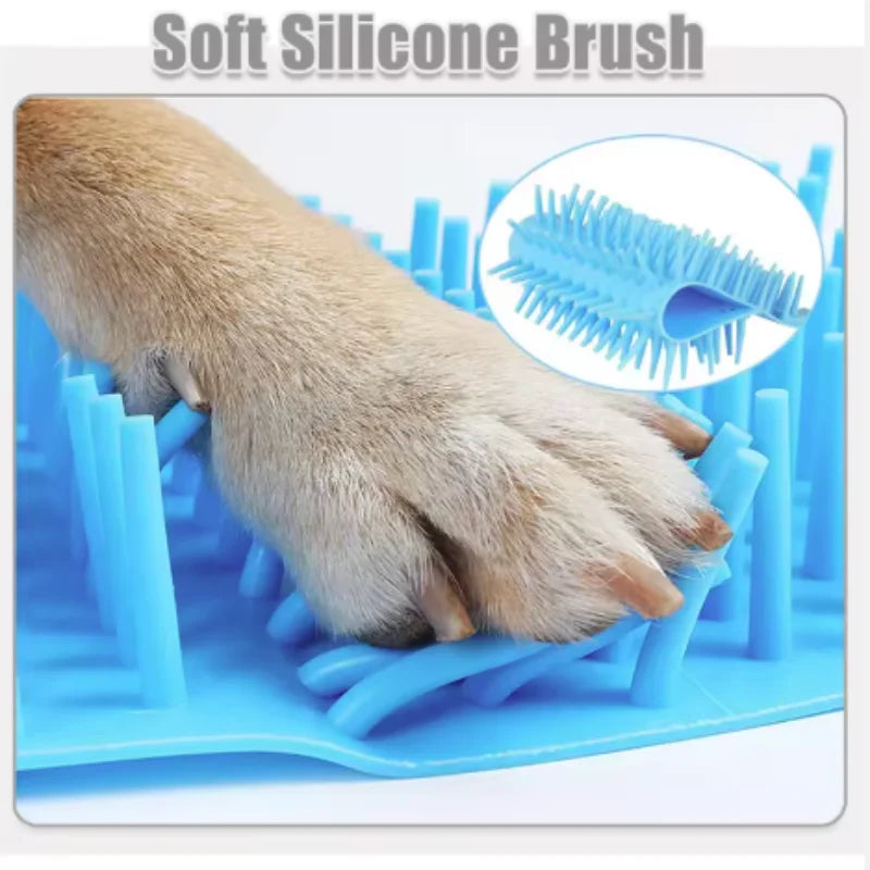 Dog paw cleaner cup with silicone bristles – photo 8