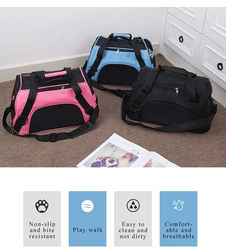 Soft foldable mesh pet carrier bag – photo 8