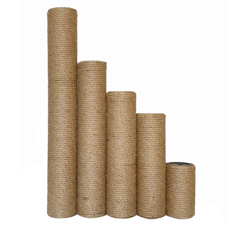 Replacement sisal rope scratching post for a cat tree