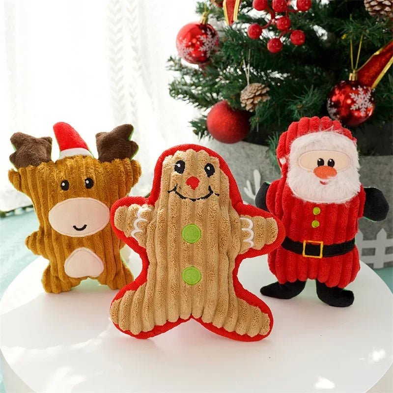 Christmas plush squeaky dog toys – photo 5