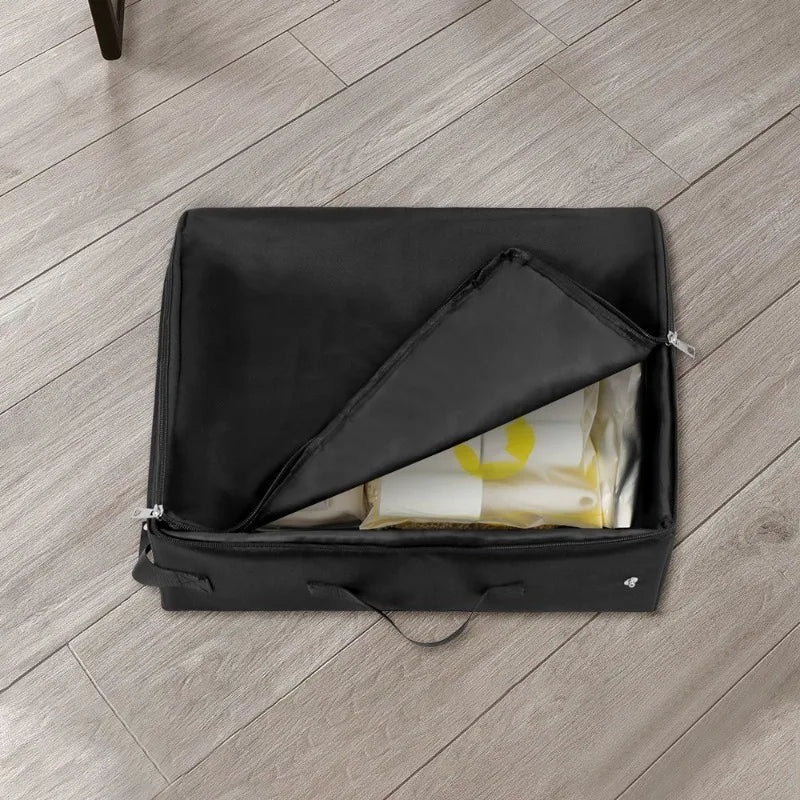Black foldable travel litter box for cats – photo 3