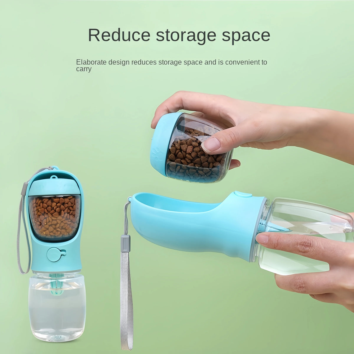Dog Walk Water Bottle with Treat Compartment – photo 5