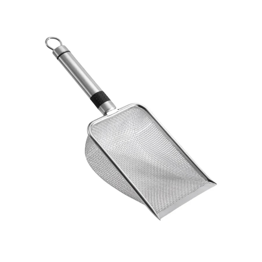 Stainless steel cat litter scoop with ergonomic handle – photo 7